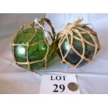 Two old glass floats est: £20-£40 (A3)