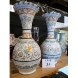 A pair of Islamic porcelain vases est: £50-£80 (A1)