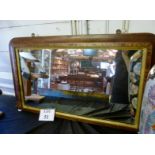 An inlaid 19c over mantel mirror est: £40-£60 (E)