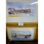 A pair of limited edition prints 'High Tide' and 'Low Tide' signed by artist Trevona lower right