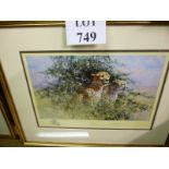 A framed and glazed David Shepherd print 'Cheetah' signed in pencil est: £50-£80