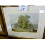 A MacDonald - A framed and glazed watercolour 'The Fallen Tree' signed lower left est: £40-£60