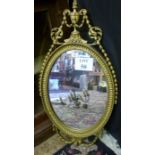 An Adam style gilt painted wall mirror est: £30-£50 (A1)