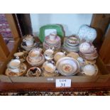 A large quantity of mostly 19th century tea wares to include Crown Derby,