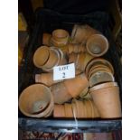 A quantity of terracotta flowerpots est: £30-£50 (A4)