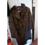 A vintage brown fur coat est: £30-£50 (C)