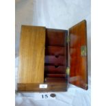 A 19th century mahogany stationary box est: £30-£50 (A1)