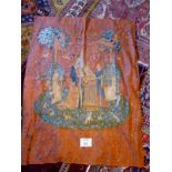 A decorative Metrax tapestry 'the lady with unicorn' est: £30-£50 (B24)