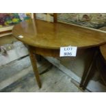 A 19c mahogany demi lune hall table est: £80-£120