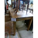A late 19c/20c pine country kitchen table seats 8 est: £100-£150