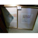 A set of six framed and glazed signed Laraint Peters limited edition still life pictures all titled