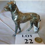 A well cast WMF silver plated model of a dog,