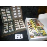 A large quantity of tea and cigarette cards and two albums est: £30-£50 (F7)