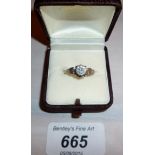 An unmarked diamond solitaire ring boxed (a/f) est: £300-£400