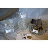A Waterford crystal glass coaster and two other items est: £20-£40 (A2)