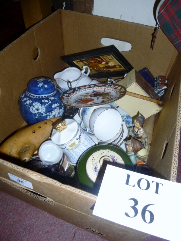 A mixed lot to include a pretty Colclough part tea set;