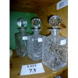 A pair of whisky decanter and another est: £30-£50 (B11)