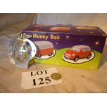 An AA badge and a novelty VW money box est: £15-£20 (B6)