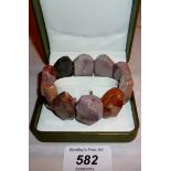 630cts natural Jasper bracelet (30 mm width,