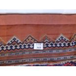 An early 20c Kelim rug (260 x 156 cm approx) (old repair) est: £50-£80