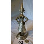 A white metal far Eastern model of a musician est: £20-£40 (B36)