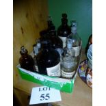 Twelve vintage apothecary's bottles most with labels est: £30-£50 (B24)