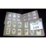 Two albums containing cigarette cards,