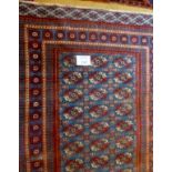 A mid 20c Persian rug on pale blue ground (180 x 125 cm approx) est: £50-£80