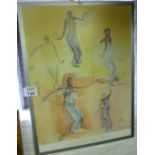 A large framed Auguste Rodin print est: £50-£80