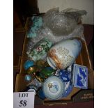 A large box of assorted china est: £30-£50 (BB36)