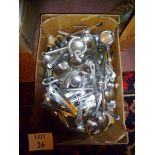 A large quantity of stainless steel professional utensils est: £30-£50 (A4)