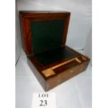 An inlaid 19c writing slope est: £30-£50 (A3)