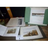 A large collection of 19c prints from around the world (four folders) est: £50-£80 (A1)