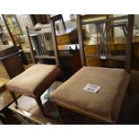 A pair of Edwardian mahogany inlaid bedroom chairs est: £40-£60