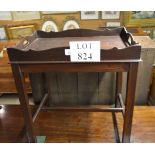 A 20c mahogany tray top side table est: £10-£20