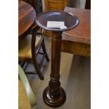 A 19c mahogany carved and turned torchere stand est: £40-£60