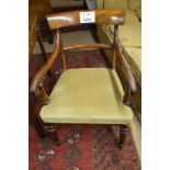 A fine Georgian mahogany carver dining chair est: £50-£80