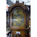 A Georgian oak eight day long case clock with brass dial signed John Tittlay Lynn est: £400-£600