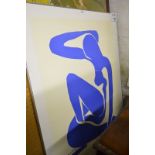 A large framed Matisse print 'Blue Nude' est: £30-£50