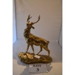 A bronze figure of a stag by Thomas Cartier est: £150-£250 (K2)