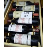 A mixed case of wine 1 x 1983 Langoa Barton, 2 x 1998 Chateau Clerc Milon,