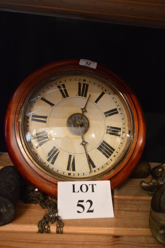 A 19c Post Office clock est: £50-£80 (G2)