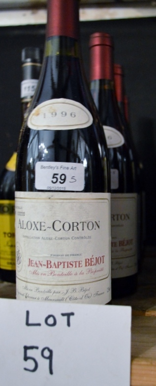 Five bottles of 1996 Aloxe-Corton Jean Baptiste Bejot est: £80-£120 (G2)