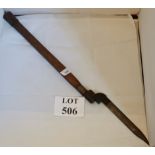 A WWII bayonet est: £30-£50 (M)