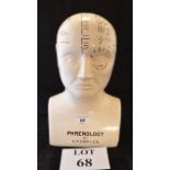 A reproduction Phrenology head est: £25-£45 (AB11)