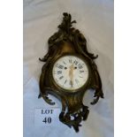 A 19c Cartel Clock with chiming movement est: £150-£250 (G2)