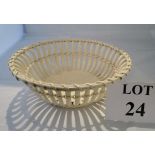 A 19th century pearl ware basket stamped HD & Co to base est: £25-£40 (A2)