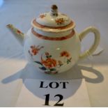 An 18c Chinese teapot (a/f) est: £30-£50 (N3)