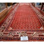 A Hamadan runner (353 x 106 cm approx) est: £100-£120