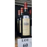 Three bottles of Bordeaux Chateau Bridoire 1996 est: £25-£45